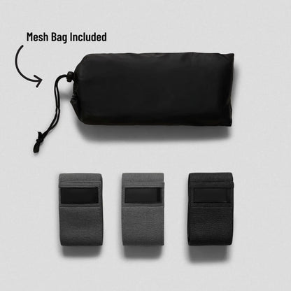 3-Pack Fabric Resistance Bands – Non-Slip, 3 Levels