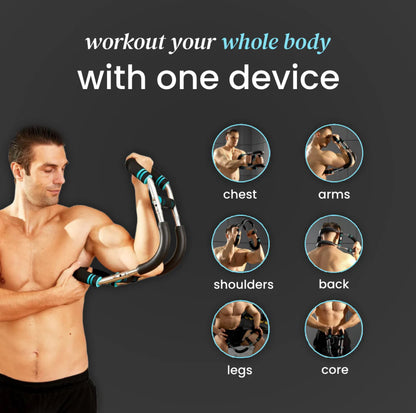 Soleste™ Adjustable Power-Twister — 60–110lb Arm & Chest Expander